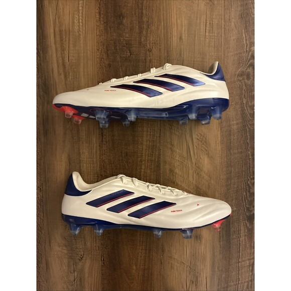 Adidas Copa Pure 2 Elite FG Soccer Cleats Mens Size 11.5 Cloud White Blue IG6402 main image 6